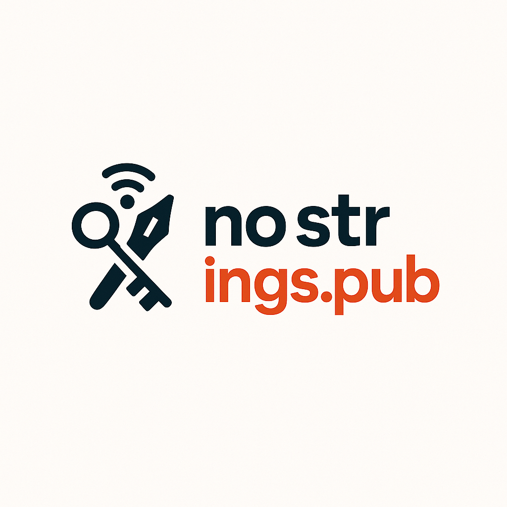nostrings.pub logo